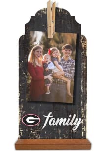 Georgia Bulldogs Family Clothespin Sign - Red