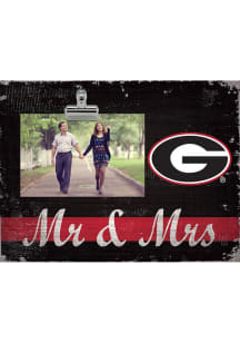 Georgia Bulldogs Mr and Mrs Clip Picture Frame - Red