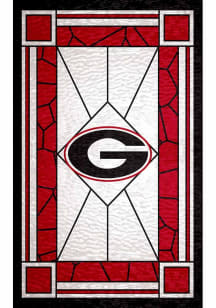 Georgia Bulldogs Stained Glass Sign - Red