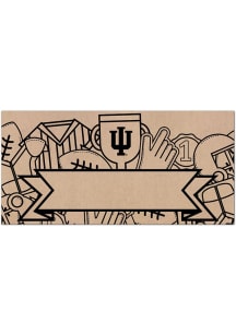 Indiana Hoosiers Banner Coloring Sign - Red