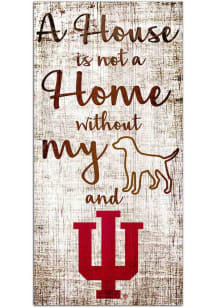 Indiana Hoosiers A House is not a Home Sign - Red