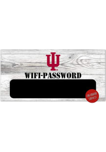 Indiana Hoosiers Wifi Password 6x12 Sign - Red