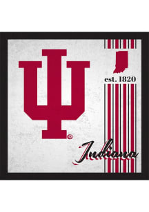 Indiana Hoosiers Album Sign - Red