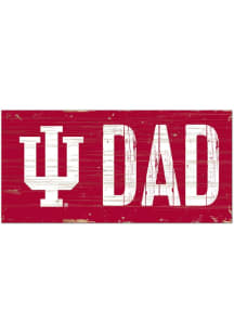 Indiana Hoosiers DAD Sign - Red