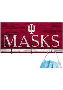 Indiana Hoosiers Team Color Mask Holder Sign - Red
