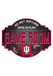 Indiana Hoosiers 12 Inch Game Room Tavern Sign - Red