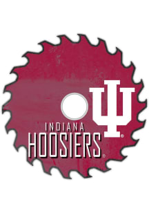 Indiana Hoosiers Rust Circular Saw Sign - Red