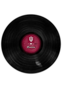 Indiana Hoosiers 12 Inch Vinyl Circle Sign - Red