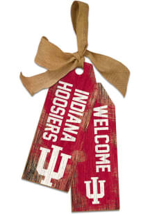 Indiana Hoosiers Team Tags Sign - Red