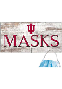 Indiana Hoosiers Mask Holder Sign - Red