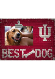 Indiana Hoosiers Best Dog Clip Picture Frame - Red