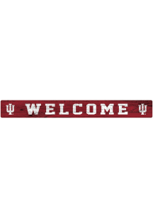 Indiana Hoosiers Welcome Strip Sign - Red