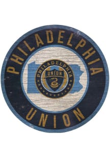 Philadelphia Union State Circle Sign - Navy Blue