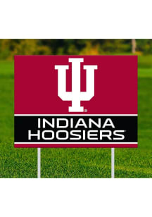 Indiana Hoosiers Team Yard Sign - Red