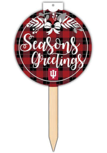 Indiana Hoosiers Seasons Greetings Sign - Red