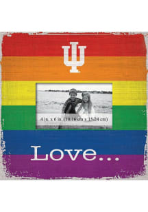 Indiana Hoosiers Love Pride Picture Frame - Red