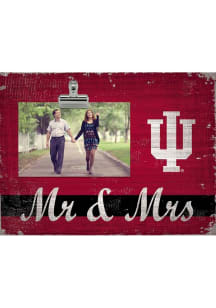 Indiana Hoosiers Mr and Mrs Clip Picture Frame - Red