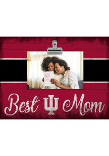 Indiana Hoosiers Best Mom Clip Picture Frame - Red