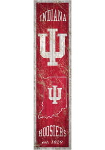 Indiana Hoosiers Heritage Banner 6x24 Sign - Red