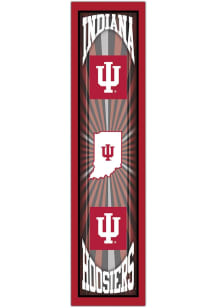 Indiana Hoosiers Throwback Sign - Red