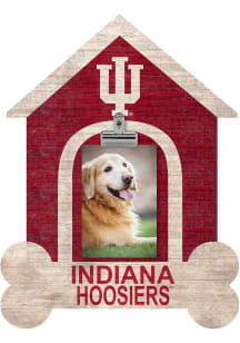 Indiana Hoosiers Dog Bone House Clip Picture Frame - Red
