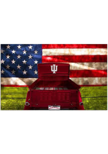 Indiana Hoosiers Patriotic Retro Truck Sign - Red