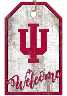 Indiana Hoosiers Welcome Team Tag Sign - Red