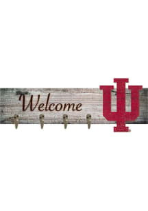 Indiana Hoosiers Coat Hanger Sign - Red