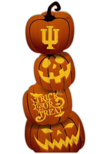 Indiana Hoosiers Pumpkin Stack Leaner Sign - Red