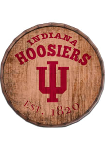 Indiana Hoosiers Established Dated Sign - Red
