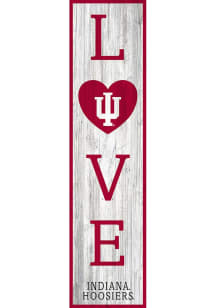 Indiana Hoosiers 48 Inch Love Leaner Sign - Red