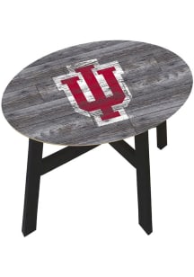 Indiana Hoosiers Logo Heritage Side Red End Table