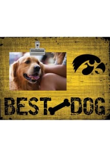 Iowa Hawkeyes Best Dog Clip Picture Frame - Black