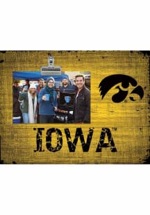 Iowa Hawkeyes Team Clip Picture Frame - Black
