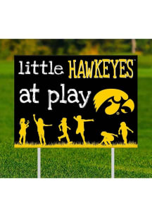 Iowa Hawkeyes Little Fans at Play Yard Sign - Black