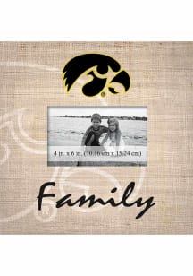 Iowa Hawkeyes Family Picture Picture Frame - Black