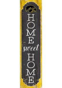 Iowa Hawkeyes 24 Inch Home Sweet Home Leaner Sign - Black