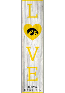 Iowa Hawkeyes 24 Inch Love Leaner Sign - Black