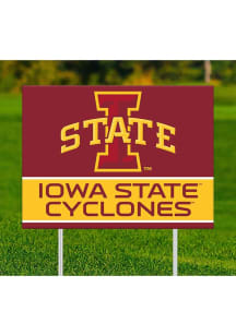 Iowa State Cyclones Team Yard Sign - Red