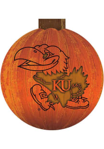 Kansas Jayhawks Halloween Pumpkin Sign - Blue