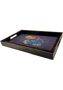 Kansas Jayhawks Distressed Tray Serving Tray