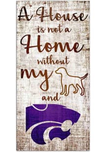 K-State Wildcats A House is not a Home Sign - Purple
