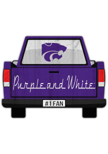 K-State Wildcats Truck Back Cutout Sign - Purple