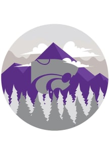 K-State Wildcats Landscape Circle Sign - Purple