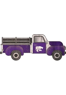 K-State Wildcats 15 Inch Truck Sign - Purple