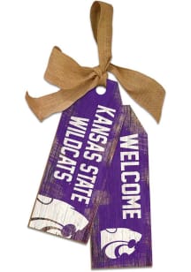 K-State Wildcats Team Tags Sign - Purple