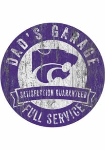 K-State Wildcats Dads Garage Sign - Purple