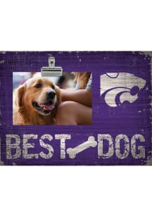 K-State Wildcats Best Dog Clip Picture Frame - Purple