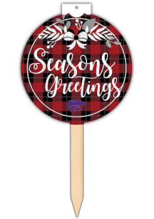 K-State Wildcats Seasons Greetings Sign - Red