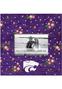 K-State Wildcats Floral Picture Frame - Purple